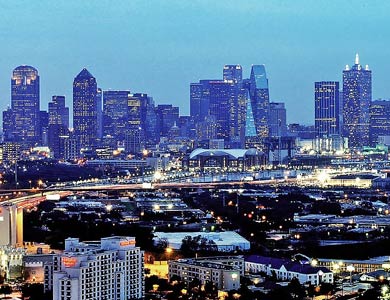 dallas fort worth skyline photo